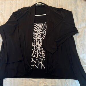Integrated tank top and cardigan